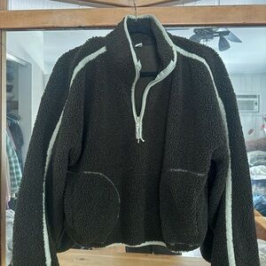Cozy Green Fleece Pullover